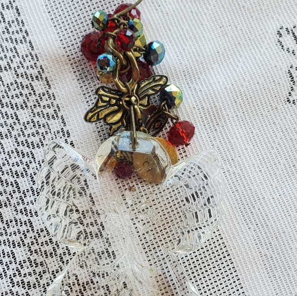 Ganz Tradition Keeper Christmas Angel Ornament Etched Glass Beads Bells 2012 - Picture 4 of 7